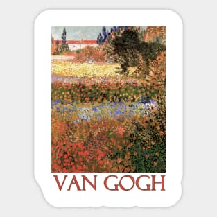 Flowering Garden by Vincent van Gogh Sticker